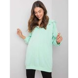 Fashion Hunters Mint women's hooded sweatshirt | shoptok.hr