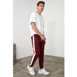 Trendyol Muška trenerka Striped siva | tamnocrvena