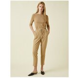 Koton Women&#039;s Brown Tie Waist Trousers cene