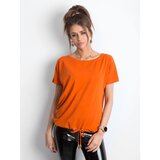 Fashion Hunters Dark orange Curiosity t-shirt | Shoptok.si
