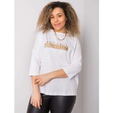 Fashion Hunters Women's white blouse with crystals | Shoptok.si