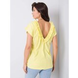 Fashion Hunters Yellow blouse with a neckline on the back Cene
