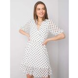 Fashion Hunters SUBLEVEL White dress with polka dots Cene