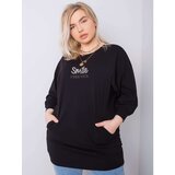 Fashion Hunters Black cotton plus size blouse | Shoptok.si