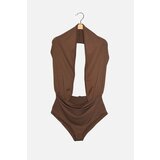 Trendyol Brown Cross Tie Detailed Decollete Knitted Body Cijene