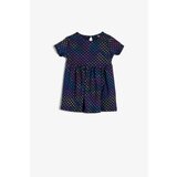 Koton Baby Girl Girl Navy Blue Printed Dress | shoptok.hr