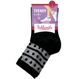 Bellinda Women's Socks TRENDY COTTON SOCKS - Women's socks with decorative trim - white Cene