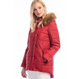 Dewberry Z6581 WOMEN'S COAT-RED Cijene