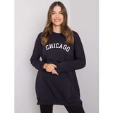 Fashion Hunters RUE PARIS Navy blue cotton tunic | Shoptok.si