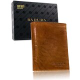 Fashion Hunters BADURA Light brown leather men´s wallet | ePonuda.com