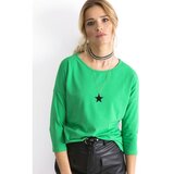 Fashion Hunters Osnovna bluza sa 3/4 rukavima zelena Cene