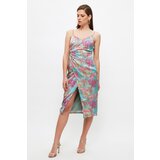 Trendyol Multi Colored Floral Printed Satin Dress | shoptok.hr