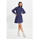 Trendyol Navy Blue Buttoned Dress | Shoptok.si