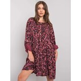 Fashion Hunters Women's pink dress with patterns Cene