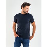 Big Star Man's T-shirt_ss T-shirt 150019 Light blue Knitted-404 Cene