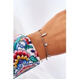 Kesi Bracelet With Feathers And Cubic Zirconia Silver | Shoptok.si