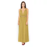 Figl Woman's Dress M483 Light Olive