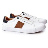Kesi Leather Sneakers Big Star II174037 White-Beige cene