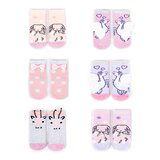 Yoclub Kids's Cotton Baby Girls' Terry Socks Anti Slip ABS Patterns Colors 6-pack SK-29/SIL/6PAK/GIR/001 Cene'.'