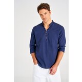 Trendyol Muška košulja Slim fit plava | bijela Cene