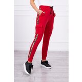 Kesi Pants cargo red Cene