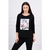 Kesi Blouse with graphics 3D Watch black | Shoptok.si
