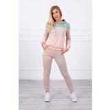 Kesi Set with print Yourself dark mint+beige | shoptok.hr