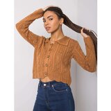 Fashion Hunters Brown Sydney RUE PARIS cardigan | Shoptok.si