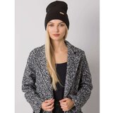 Fashion Hunters RUE PARIS Black knitted cap Cene