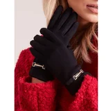 Fashion Hunters Classic black women's gloves