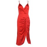 Trendyol Ženska haljina Detaljno bordo Crveno cene