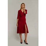 Seriously Ženska haljina Vera tamnocrvena Cene