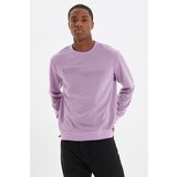 Trendyol Lilac Men Regular Fit Crew Neck Long Sleeve Printed Sweatshirt Cene