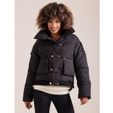 Fashion Hunters Kratka crna zimska jakna cene