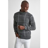 Trendyol Muški džemper Collar crna | siva Cene