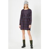 Koton Women&#039;s Navy Blue Plaid Dress cijene
