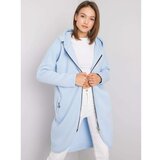 Fashion Hunters RUE PARIS Light blue long hoodie Cene