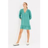 Trendyol Green V-Neck Dress Cene