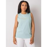 Fashion Hunters Mint plus size cotton top Deann RUE PARIS | shoptok.hr