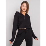Fashion Hunters Women's black hoodie SUBLEVEL | Shoptok.si