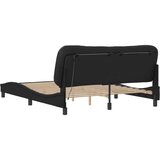 Okvir kreveta s LED svjetlima crni 160 x 200 cm od umjetne kože | shoptok.hr