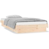  Posteljni okvir LED bel 90x190 cm trden les, (20904080) | Shoptok.si