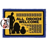 Grindstore Wholesale Star Wars All Droids Dobrodošli predpražnik, večbarven, 40 x 60 cm, (20871363)