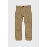 Abercrombie & Fitch Otroške hlače rjava barva
