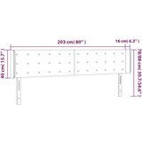  Vzglavje z ušesi temno modro 203x16x78/88 cm žamet, (20793445) | Shoptok.si