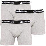 Horsefeathers 3PACK muški bokserice Dynasty heather grey (AM067C) crna | siva Cene