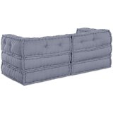  Moduli pouf 2 kosa Siva tkanina, (22045996) | Shoptok.si