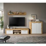 MID.YOU Dnevni Regal Jam, Bela, Barva Hrasta, 3-Delni | Shoptok.si