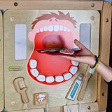  Masterkidz zidna senzorna ploča za oralnu higijenu flex montessori | shoptok.hr