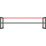  Okvir za radni stol mat crni i mat crveni 220x57x79 cm metalni | shoptok.hr